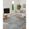 Billie Power Loom Performance Denim / Blush Rug
