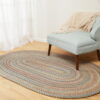 Elizondo Handmade Braided Wool Seaweed Rug