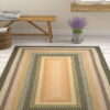 Georgina Handmade Flatweave Performance Brown Rug