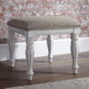 Hanley 18” Tall Solid Wood Vanity Stool by Kelly Clarkson Home Hanley 18” Tall Solid Wood Vanity Stool by Kelly Clarkson Home