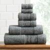 Carlock 6 Piece 100% Cotton Towel Set