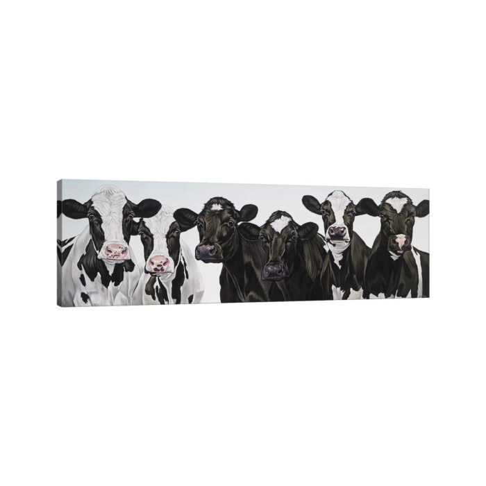 Herd Of Cows by Clara Bastian - Panoramic Painting