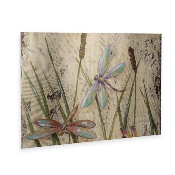 Dancing Dragonflies I by - Unframed Graphic Art on Metal