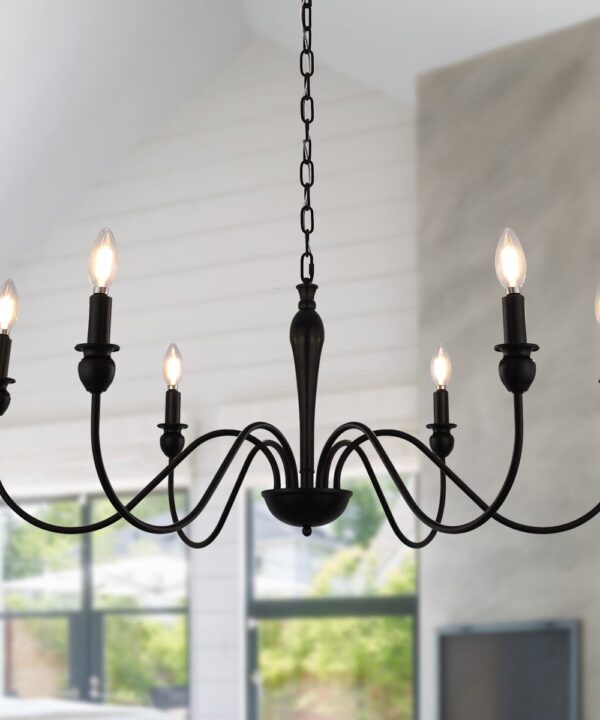 Emilyn 6-Light Farmhouse Dimmable Classic / Traditional Empire Chandeliers For Living Room
