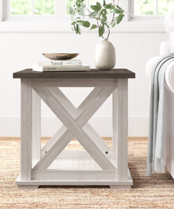Kellam 22'' Tall Floor Shelf End Table Kellam 22'' Tall Floor Shelf End Table