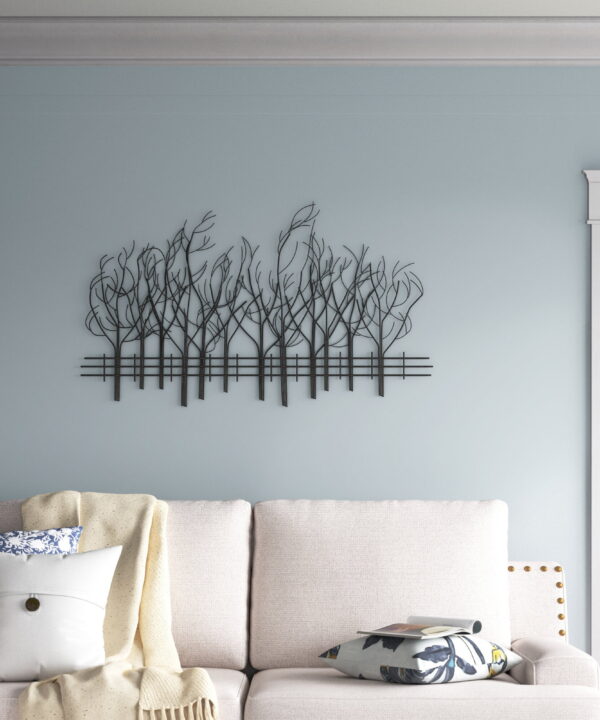 Metal Field of Twelve Trees Wall Decor Metal Field of Twelve Trees Wall Decor