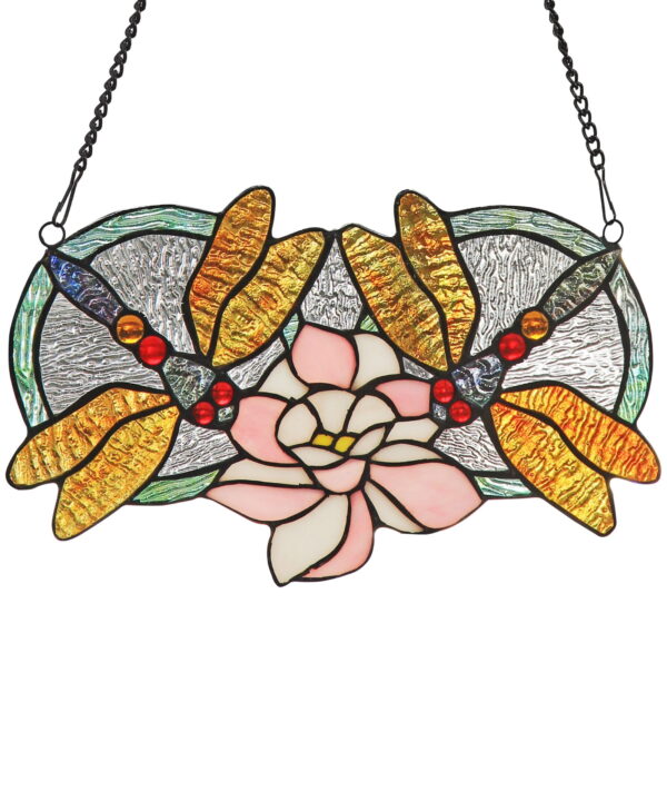 Odonata Tiffany Glass Window Panel Odonata Tiffany Glass Window Panel