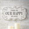 Kempner Metal White Welcome Sign Wall Decor Kempner Metal White Welcome Sign Wall Decor