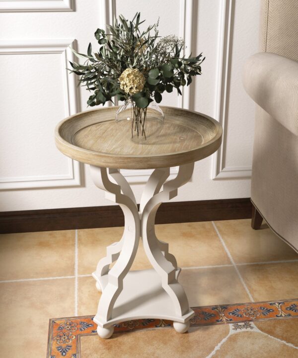 Plaisance Rustic Farmhouse Cottage Core Accent End Table, Natural Tray Top Side Table Nightstand Plaisance Rustic Farmhouse Cottage Core Accent End Table, Natural Tray Top Side Table Nightstand