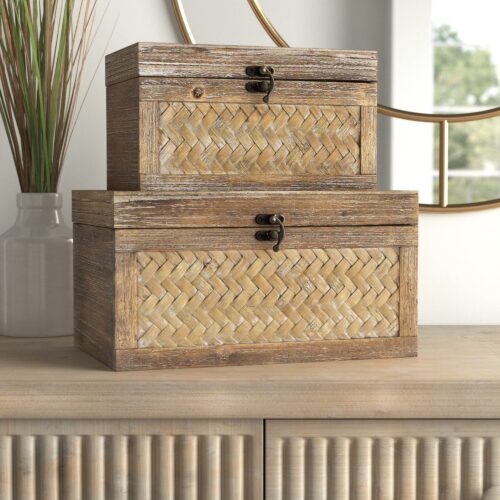 Rana Malani Wooden 2 Piece Box Set