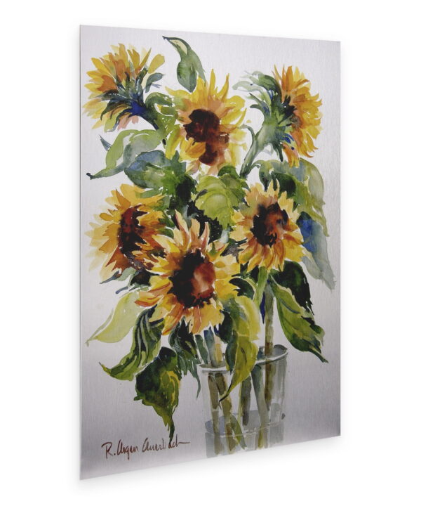 Sunflowers by - Unframed Graphic Art on Metal Sunflowers by - Unframed Graphic Art on Metal