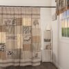 Anacarolina Striped Fabric Single Shower Curtain Anacarolina Striped Fabric Single Shower Curtain