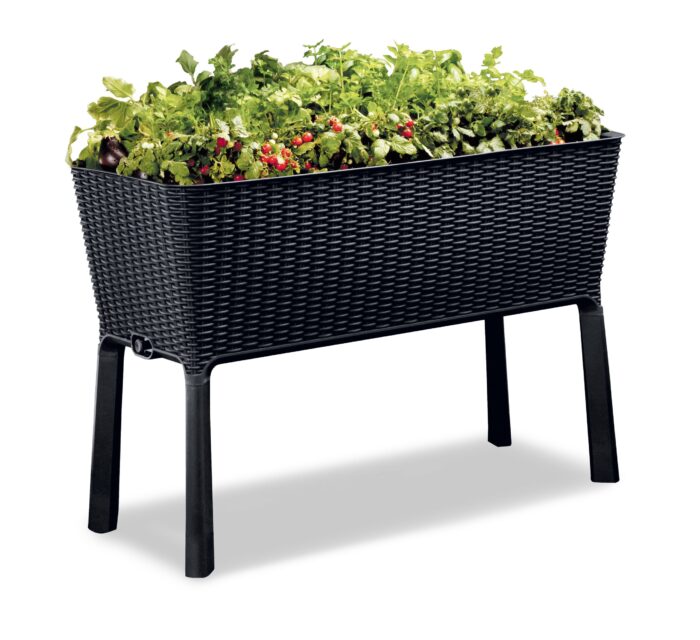 Kenyen 1 - Piece Stylish Elevated Garden Bed Planter with Drainage Tap