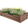 Truro 8 ft x 2 ft Wood Raised Garden Bed Truro 8 ft x 2 ft Wood Raised Garden Bed