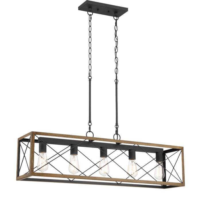 Evys 5 - Light Kitchen Island Linear Pendant