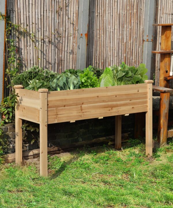 Ataliah Wood Elevated Planter Ataliah Wood Elevated Planter