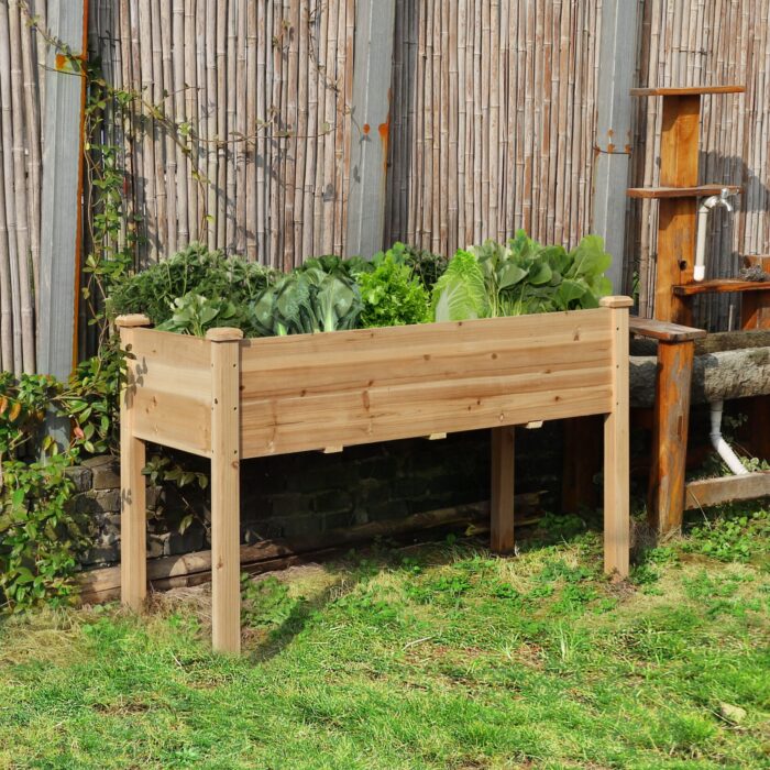 Ataliah Wood Elevated Planter