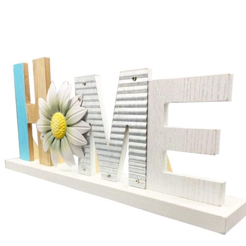 Bilgi Wooden Block Letters Home Sign Primitive Farmhouse Decoration