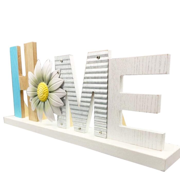 Bilgi Wooden Block Letters Home Sign Primitive Farmhouse Decoration