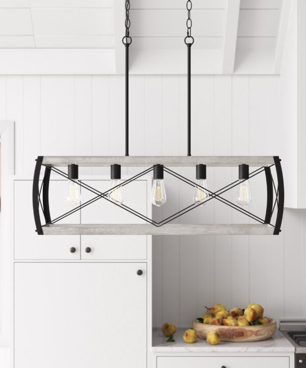 Kelsey 5 - Light Kitchen Island Square / Rectangle Pendant