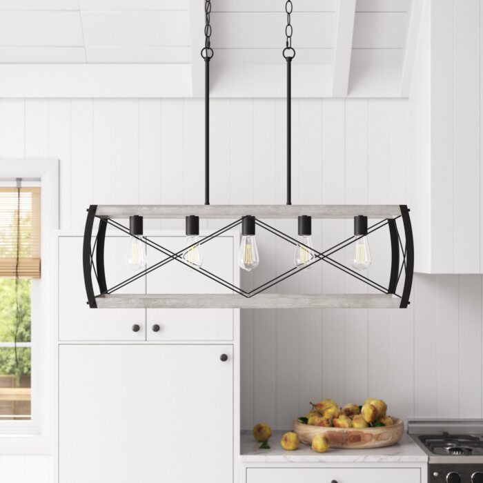 Kelsey 5 - Light Kitchen Island Square / Rectangle Pendant