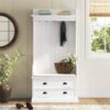Cowdray 31.69” Wide Hall Tree with Bench and Shoe Storage