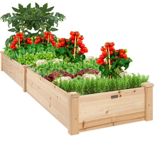 Truro 8 ft x 2 ft Wood Raised Garden Bed