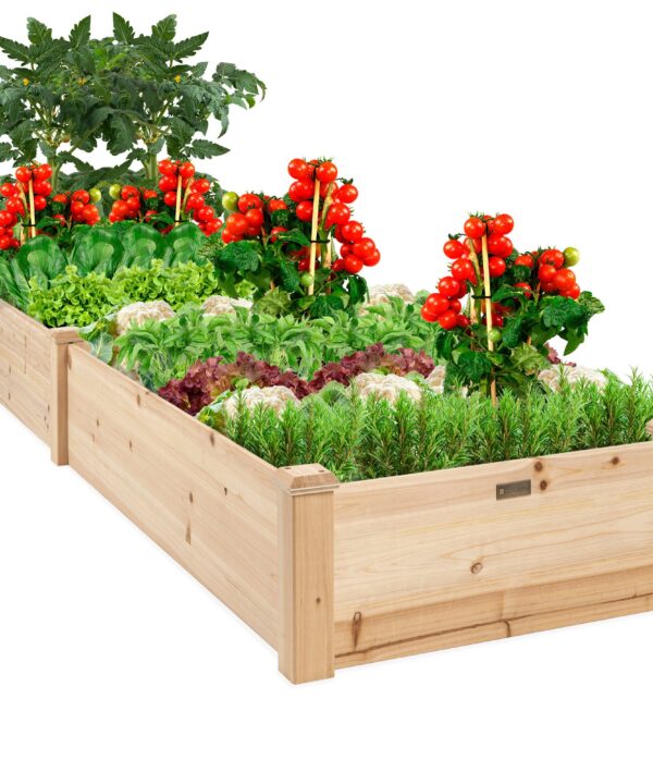 Truro 8 ft x 2 ft Wood Raised Garden Bed Truro 8 ft x 2 ft Wood Raised Garden Bed