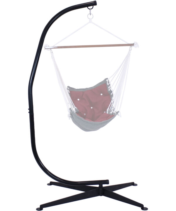 Sunnydaze Steel C-Stand for Hanging Hammock Chairs