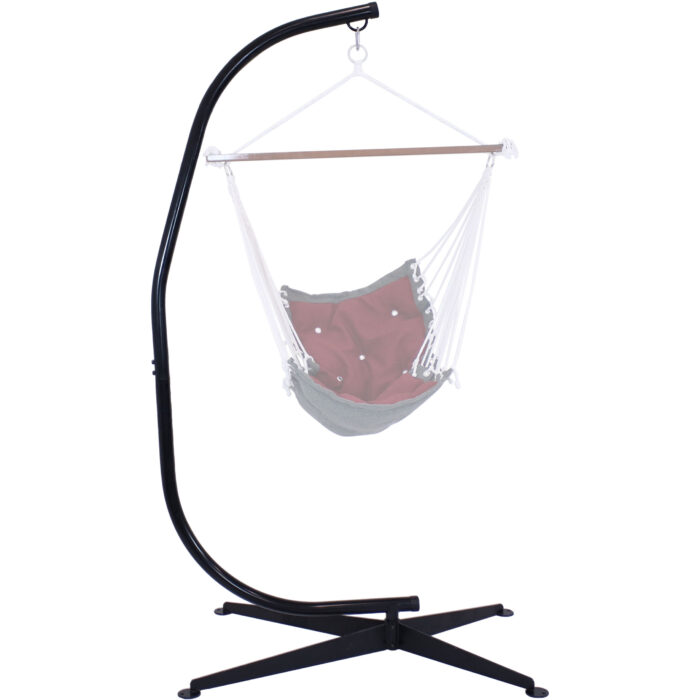 Sunnydaze Steel C-Stand for Hanging Hammock Chairs