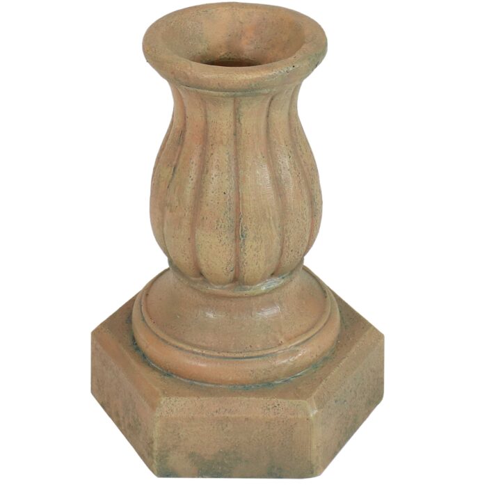 Sunnydaze Contemporary Pillar Gazing Globe Stand - Autumn Leaf
