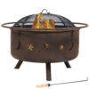 Sunnydaze Cosmic Fire Pit with Cooking Grill & Spark Screen - 30-Inch Sunnydaze Cosmic Fire Pit with Cooking Grill & Spark Screen - 30-Inch