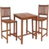 Sunnydaze 3-Piece Meranti Bar Set Sunnydaze 3-Piece Meranti Bar Set
