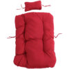 Sunnydaze Julia Hanging Egg Chair Replacement Cushions - Red