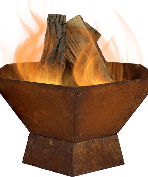 Sunnydaze Rustic Steel Affinity Fire Pit - 23-Inch Sunnydaze Rustic Steel Affinity Fire Pit - 23-Inch