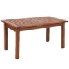 Sunnydaze Meranti Wood Coffee Table