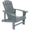 Sunnydaze Wooden Outdoor Adirondack Chair with Adjustable Backrest, 250-Pound Weight Capacity, Gray, One Sunnydaze Wooden Outdoor Adirondack Chair with Adjustable Backrest, 250-Pound Weight Capacity, Gray, One