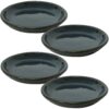 Sunnydaze Ceramic Planter Saucer - Forest Lake Green - 7-Inch - Set of 4 Sunnydaze Ceramic Planter Saucer - Forest Lake Green - 7-Inch - Set of 4