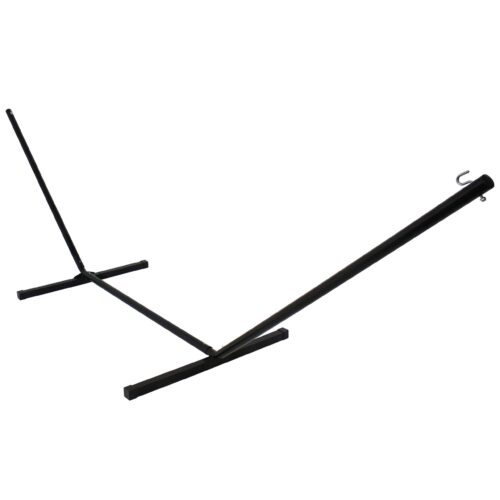 Sunnydaze 12 Foot Hammock Stand with Heavy-Duty Steel Beam Construction, 2 Person, 350 Pound Capacity, Black