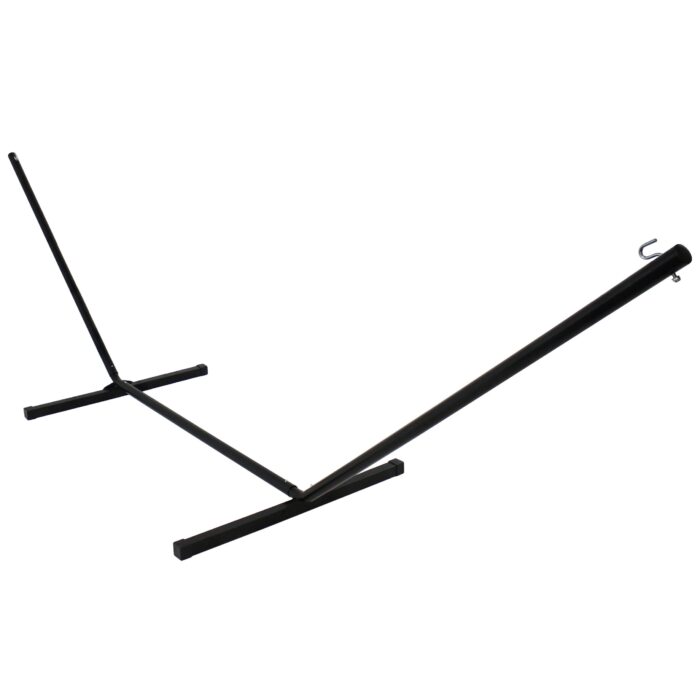 Sunnydaze 12 Foot Hammock Stand with Heavy-Duty Steel Beam Construction, 2 Person, 350 Pound Capacity, Black