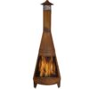 Sunnydaze Rustic Outdoor Wood-Burning Backyard Chiminea Fire Pit - 70-Inch Sunnydaze Rustic Outdoor Wood-Burning Backyard Chiminea Fire Pit - 70-Inch