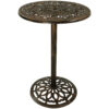 Sunnydaze Round Cast Iron Bar-Height Table - 26-Inch