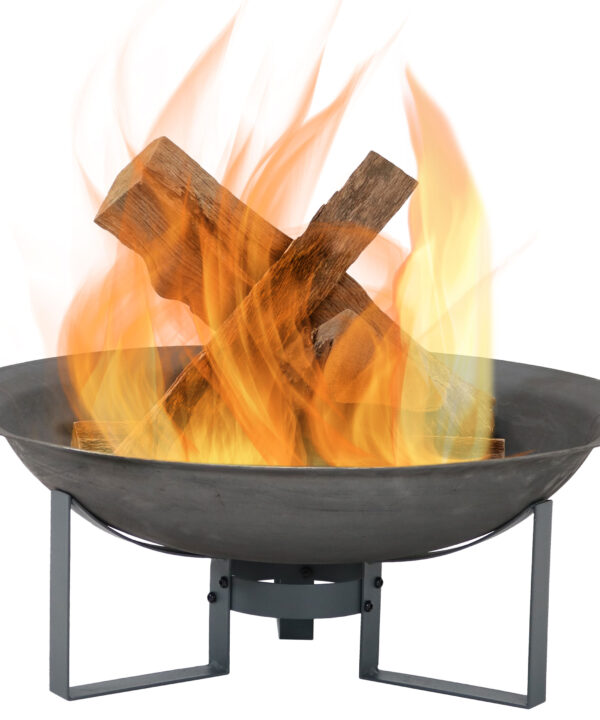 Sunnydaze Modern Rustic Cast Iron Fire Pit Bowl with Stand - 24-Inch