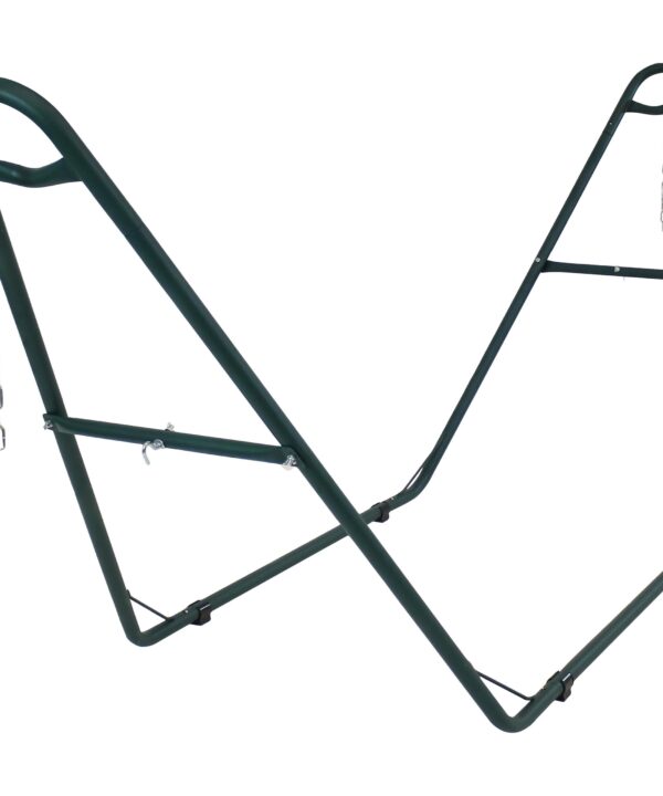 Sunnydaze Universal Multi-Use Heavy-Duty Steel Hammock Stand, 2 Person, Fits Hammocks 9 to 14 Feet Long, 550-Pound Capacity, Green