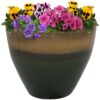 Sunnydaze Resort Ceramic Indoor/Outdoor Planter - Forest Lake Green - 13-Inch Sunnydaze Resort Ceramic Indoor/Outdoor Planter - Forest Lake Green - 13-Inch