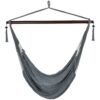 Sunnydaze Hanging Caribbean XL Hammock Chair - Gray