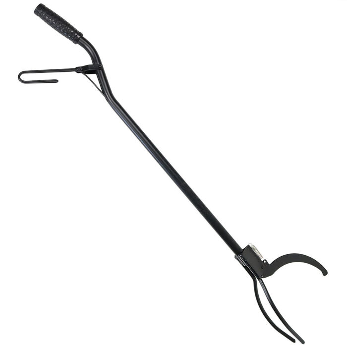 Sunnydaze Spring-Loaded Firewood Log Grabber Claw - 36-Inch