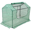Sunnydaze Mini Greenhouse with 2 Side Doors - Green - 4 x 2 Feet