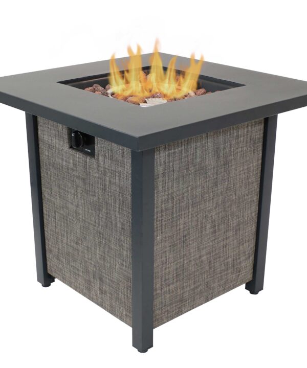 Sunnydaze Kleifar Propane Gas Fire Pit- 25.25-Inch
