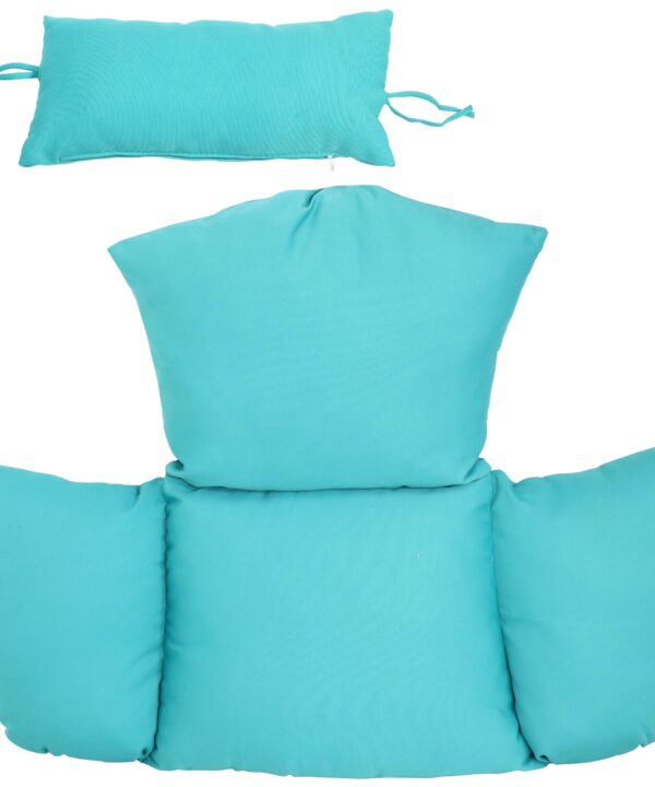 Sunnydaze Replacement Cushion Set for Penelope and Oliver Egg Chairs - Turquoise